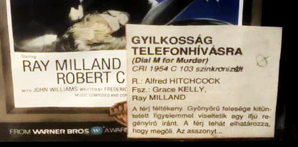 Gyilkoss�g telefonh�v�sra (1954) - Intervideo vhs